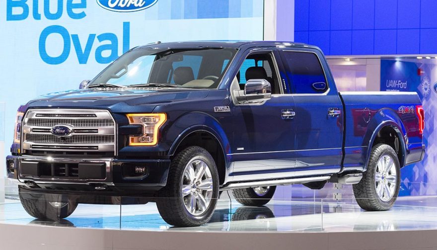 A Ford F-150 with new diesel engine