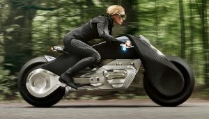 BMW Motorrad VISION NEXT 100 has recognizable features.