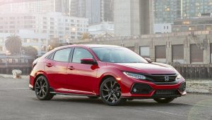 The 2017 Honda Civic as a hatchback