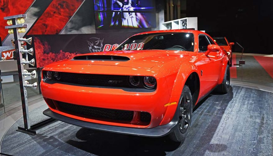 The Dodge Challenger SRT Demon was unveiled at the New York International Auto Show