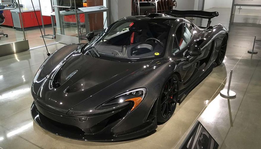 The 2015 McLaren P1 is one display at the Petersen Automotive Museum