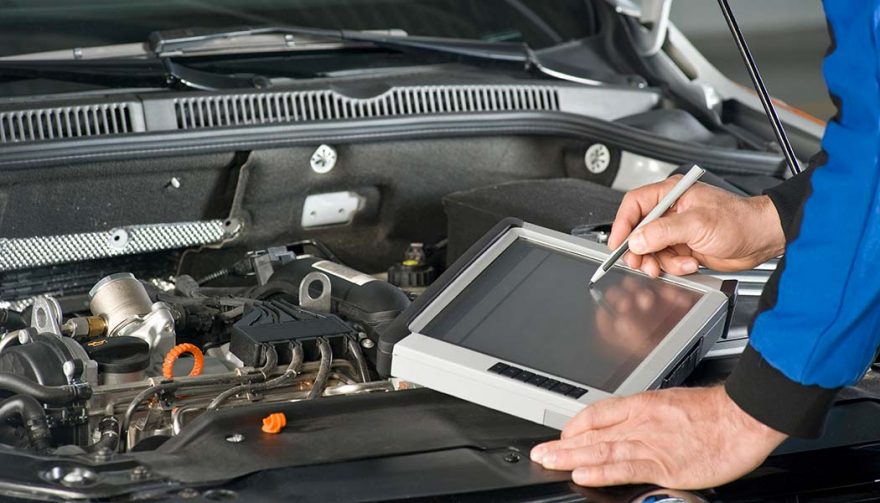 Car mechanic jobs now include working on a computer