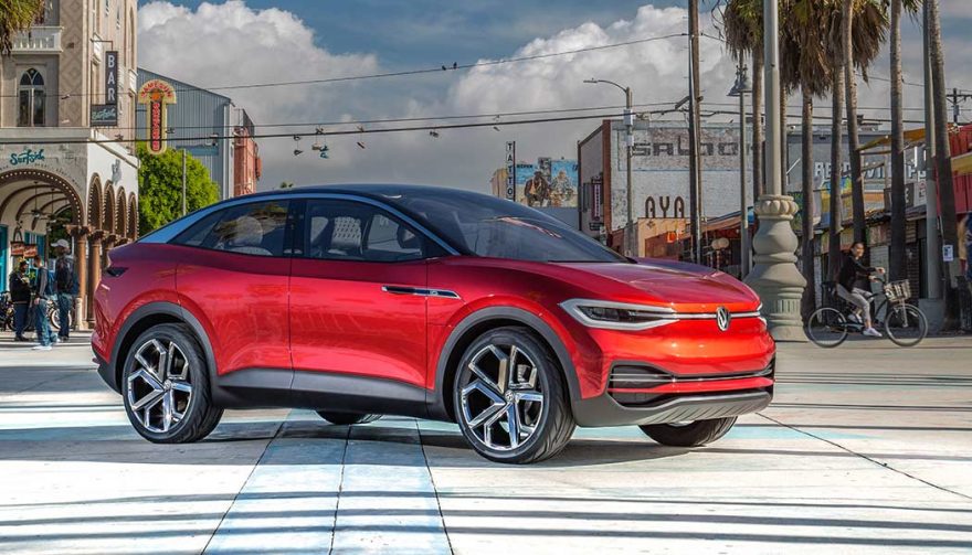 The 2020 Volkswagen ID Crozz at the LA Auto Show