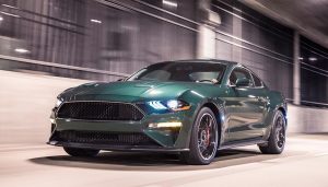 The Ford Mustang Bullitt on display at the 2018 NAIAS