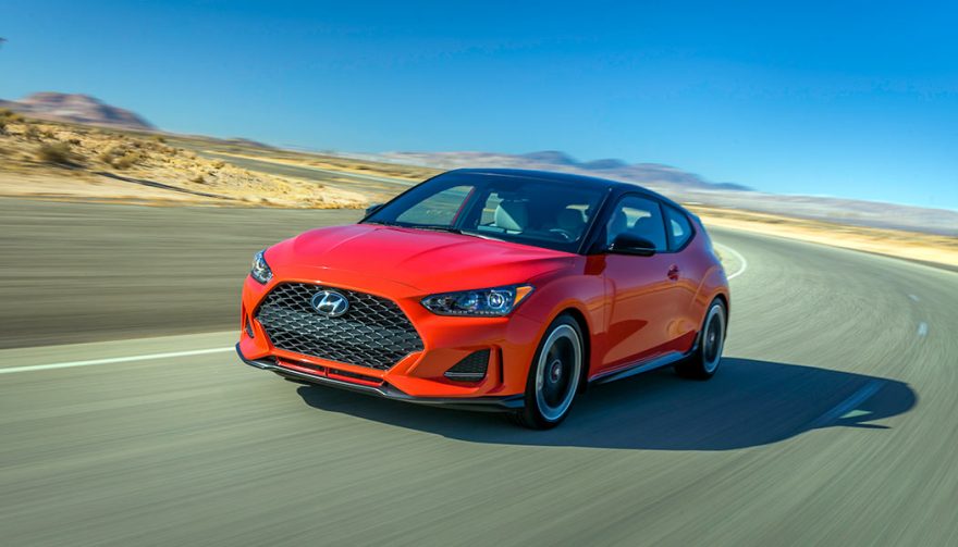 The 2019 Hyundai Veloster is one display at the 2018 NAIAS