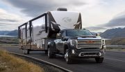 2020 GMC Sierra HD While it might not offer that nice round 1,000 lb-ft of torque of the Ram, the 2020 GMC Sierra HD is not exactly light on towing and hauling features